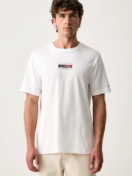 Tommy Hilfiger tričko pánske biela