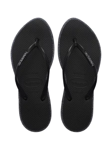 Havaianas japonke SLIM POINT GLITTER črna