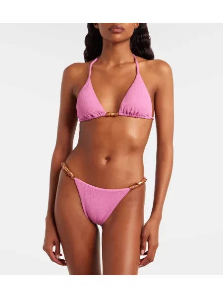 Bikini Vix Paula Hermanny cu mărgele roz