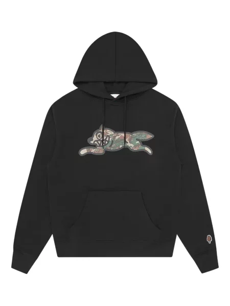 Hanorac cu glugă Icecream cu imagine cu model camuflaj negru