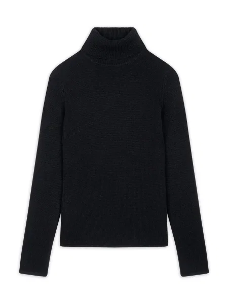 JUST CASHMERE Pulover Juni' črna