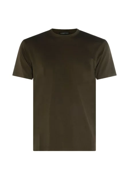 Tricou Tom Ford cu decolteu rotund verde