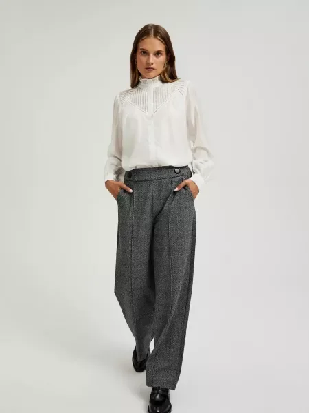Pantaloni Moodo elegante negru