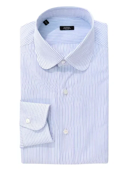 Риза Barba на райета бяло