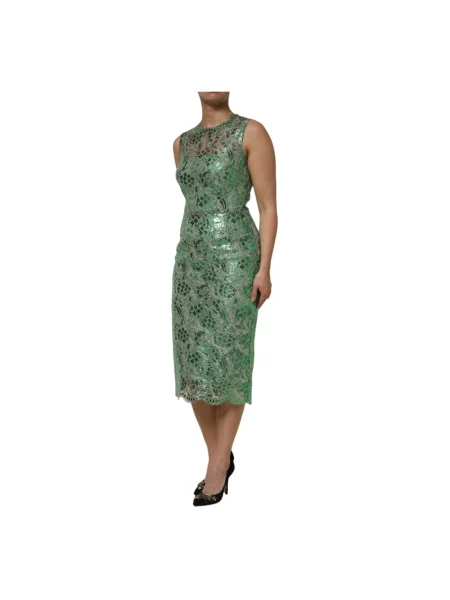 Sukienka midi Dolce And Gabbana zielona