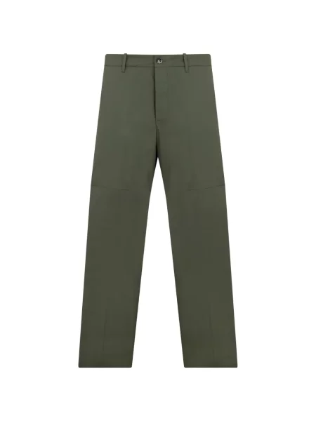 Pantaloni cu picior drept Nine In The Morning verde