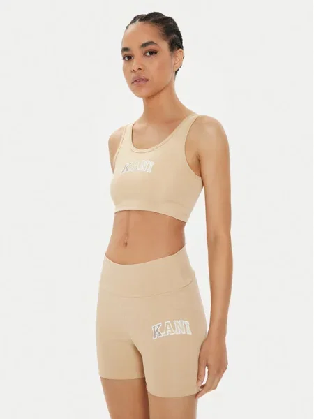Маленький топ Karl Kani бежевый