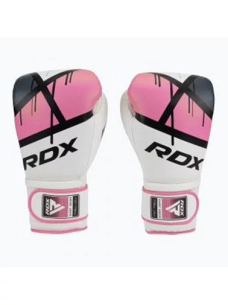 Rękawice bokserskie RDX pink białe