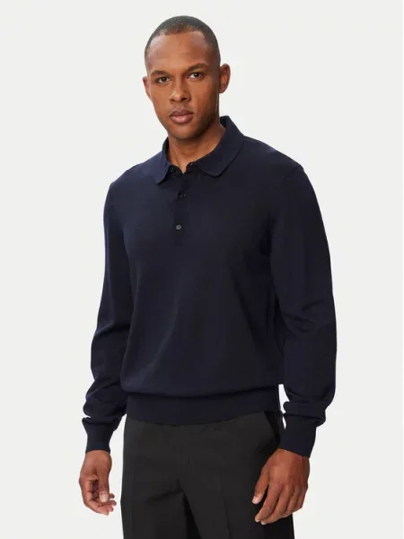 BOSS Tricou polo H-Lancione Bleumarin