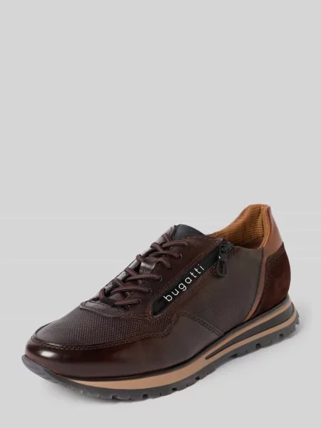 Sneakersy ze skóry z wiązaniem model Philip' Bugatti