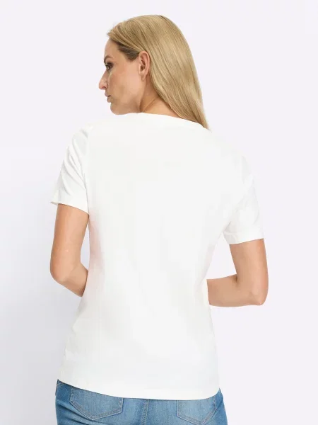 Heine Tricou ecru portocaliu