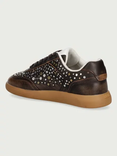 Liu Jo CONNOR 06 sneakersy skórzane brązowe