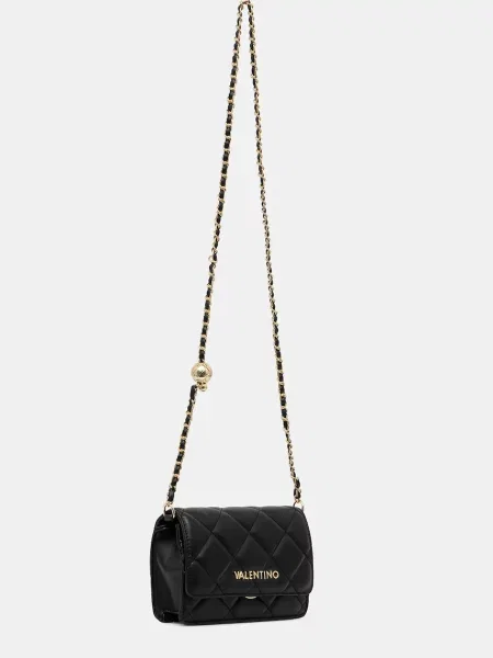 Valentino Bags crossbody torbica iz umetnega usnja črna