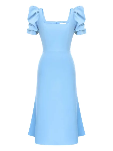 Rochie midi Post Meridiem până la genunchi de costum albastru
