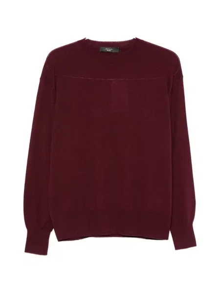 Pulover Weekend Max Mara cu decolteu rotund roșu