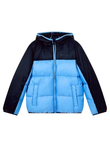 Kurtka Champion Hooded Jacket Dzieci niebieska