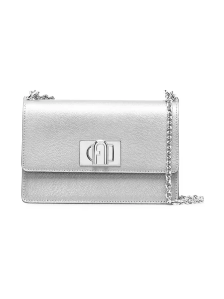Furla torebka crossbody skórzana Mini Crossbody 20 szara