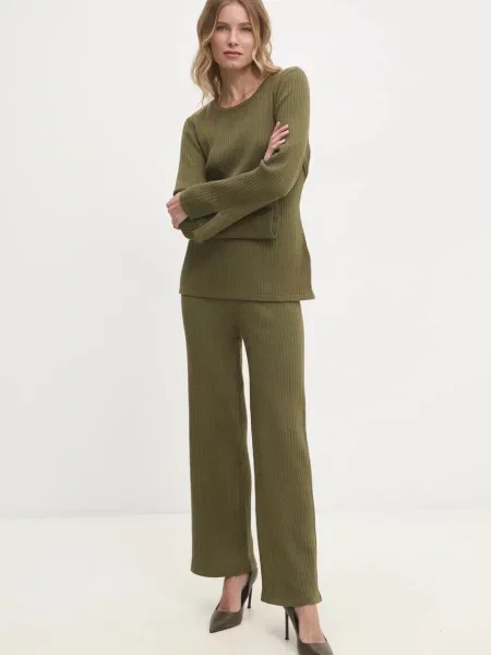 Answear Lab sweter i spodnie zielony