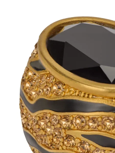 Inel Roberto Cavalli de cristal auriu