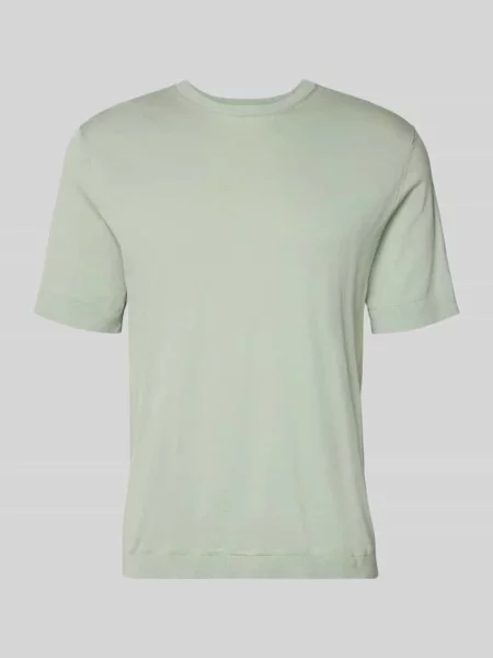 Koszulka z dzianiny o kroju regular fit z bawełny ekologicznej Model TORINO' Selected Homme