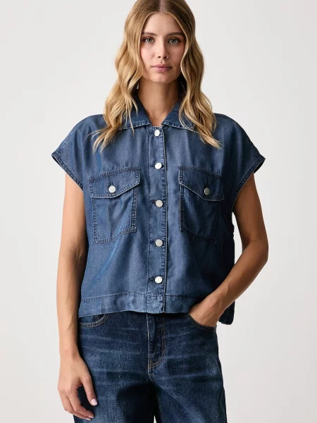 United Colors of Benetton cămașă de damă din denim