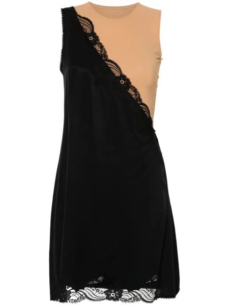 Rochie Mm6 Maison Margiela din dantelă de costum negru