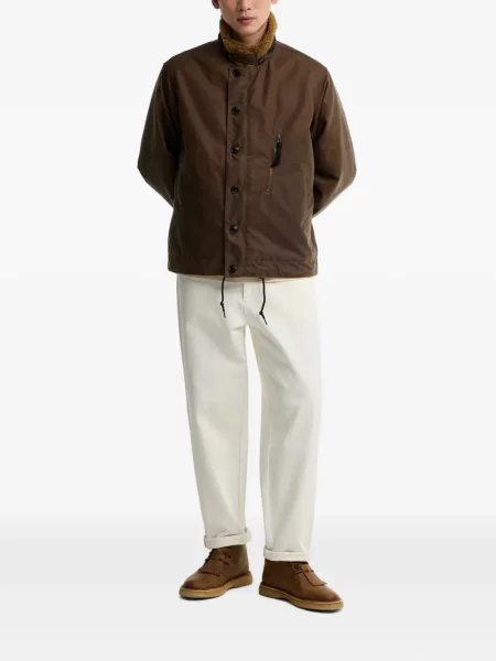 Gulerat geacă Barbour din fleece maro