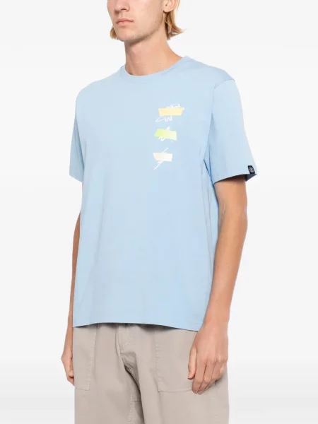 Marškinėliai Sport B. By Agnès B. su autografu mėlyna