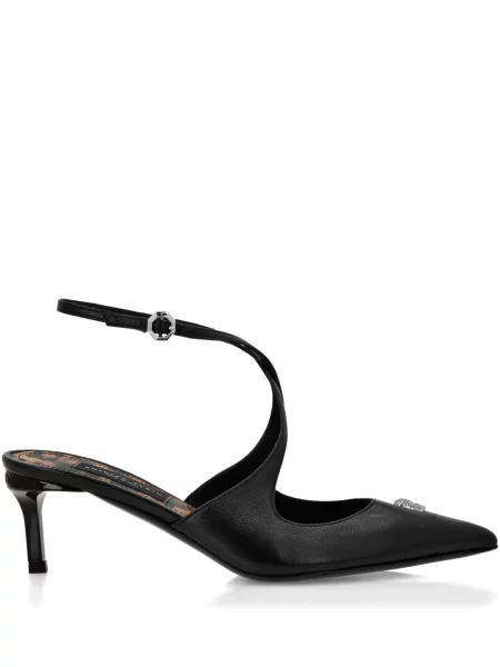 Pantofi cu toc Philipp Plein din piele negru