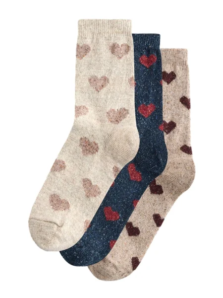 Next Șosete / bleumarin / roz pal / roşu închis bej