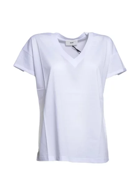 Tricou Solotre cu decolteu în V alb