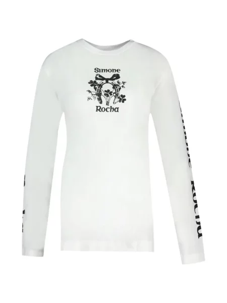 Lung tricou Simone Rocha alb