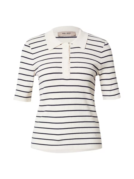 Mos Mosh tricou polo Caliz alb