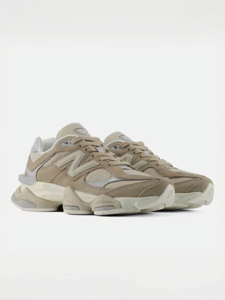 Повседневные кроссовки New Balance 990 с сеткой в сеточку бежевые