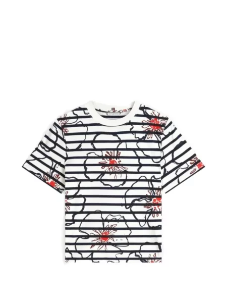 Tricou Tommy Hilfiger cu model floral cu imagine alb