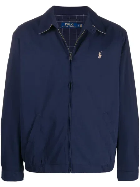 Geacă Polo Ralph Lauren cu broderie albastru