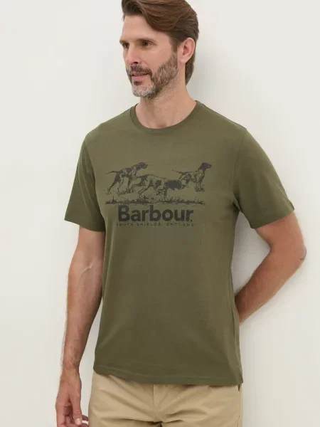 Kratka majica Barbour zelena