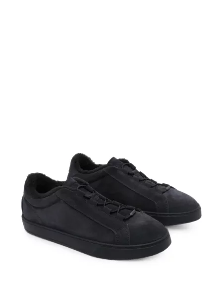 Sneakerși Tod's din piele de căprioară negru