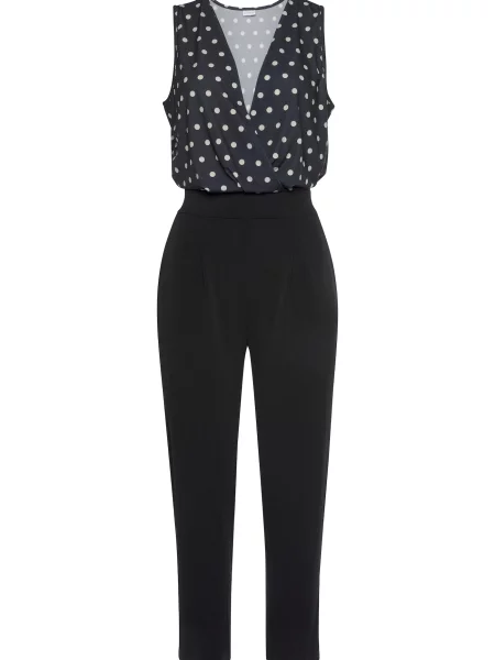 LASCANA Salopeta Apart negru alb