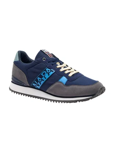 Sneakersy Napapijri skórzane niebieskie