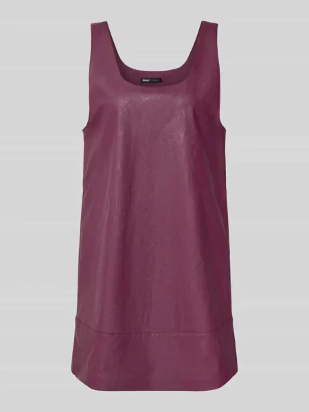 Sukienka mini o kroju oversized bez rękawów model ‘JOSIE’ Only bordowa