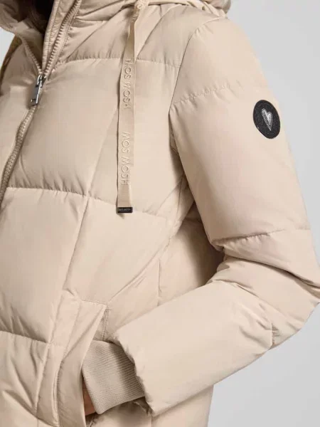 Płaszcz o kroju regular fit w efekcie pikowania model Nova' Mos Mosh beżowy