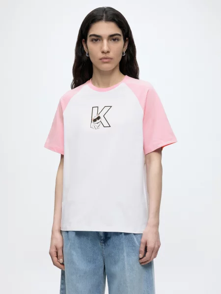 Karl Lagerfeld tričko dámske IKON ružová