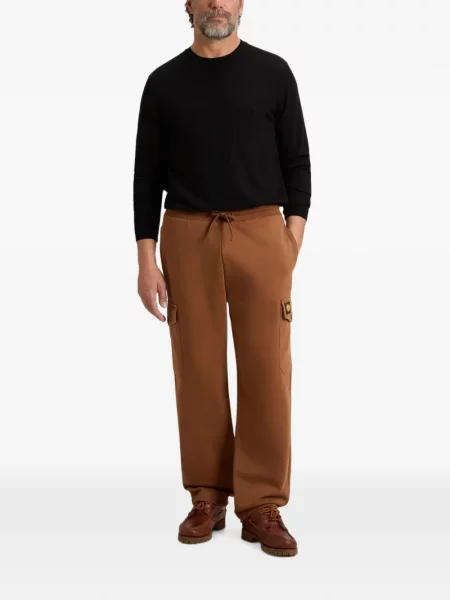 Fleece τρέξιμο παντελόνι cargo Woolrich καφέ