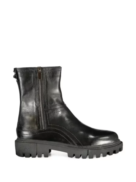 Botine Cafènoir din piele chunky negru