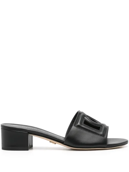 Papuci tip mules Dolce & Gabbana negru