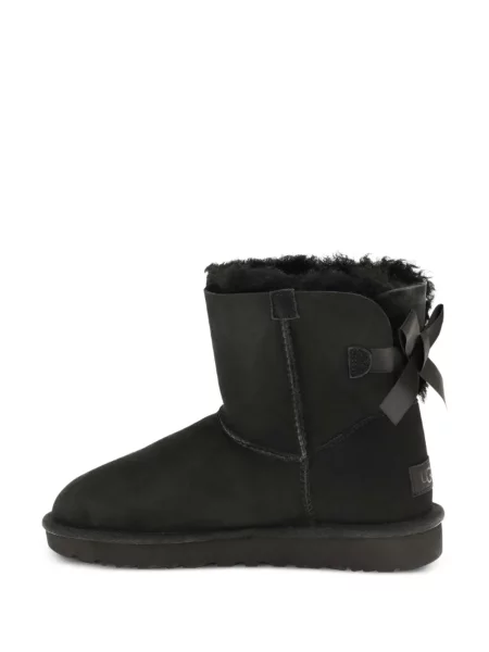 Cizme scurte Ugg cu funde negru