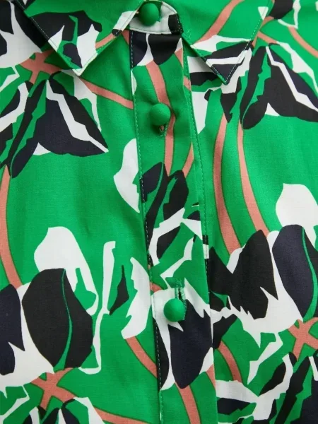 Риза Dvf Diane Von Furstenberg на цветя с принт зелено