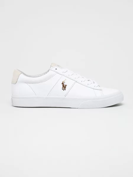 POLO RALPH LAUREN Teniși SAYER cu adaos de piele alb
