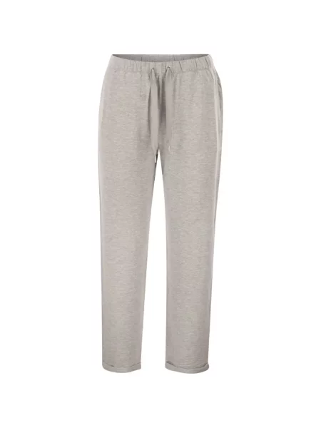 Pantaloni Majestic Filatures alergare cu cordon gri